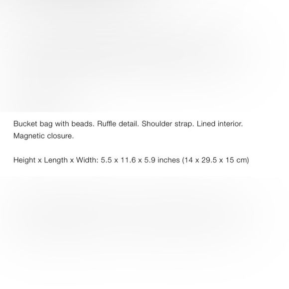 Zara ruffled bucket bag - Picture 9 of 9